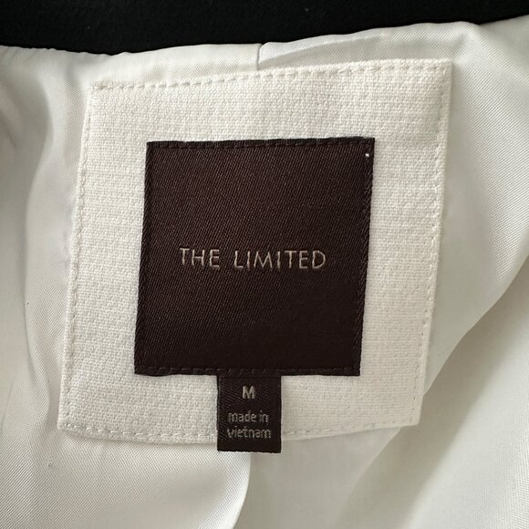 The Limited Off-White & Black Tuxedo Blazer, Size Medium - Picture 5 of 5